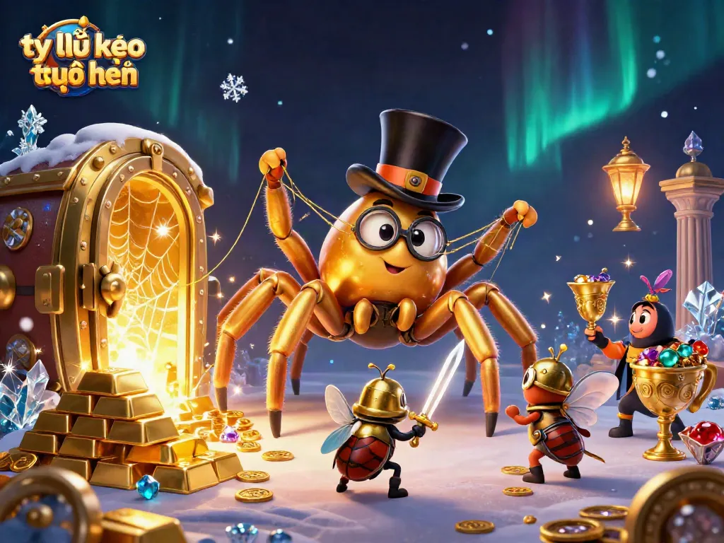 Experience thrilling tỷ lệ kèo trực tuyến insights with a whimsical 3D casino scene.